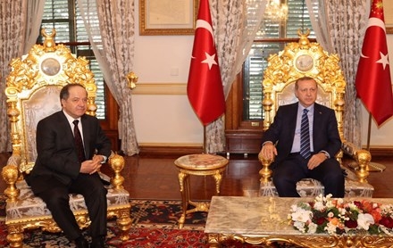 Serok Barzanî û Serok Komarê Tirkiye civiyan