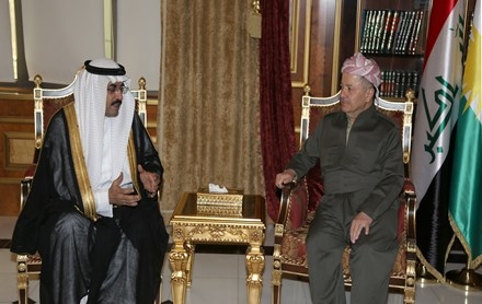 Serok Barzanî pêşwaziya Konsolê nû yê Şahnişîna Su'udiye li Hewlêrê kir