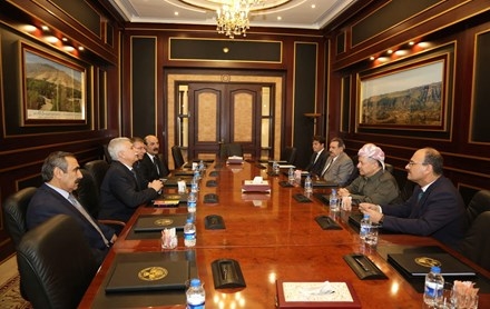 Serok Barzanî pêşwaziya şandekî Partiya Sosyalîsta Kurdistanê (Bakur) kir