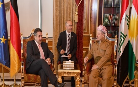 Serok Barzanî pêşwaziya Wezîrê Derveyê Almanya kir