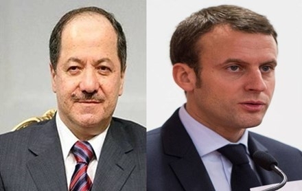 Serokê Fransa li rêya telefonê peywendiyê bi Serok Barzanî kir