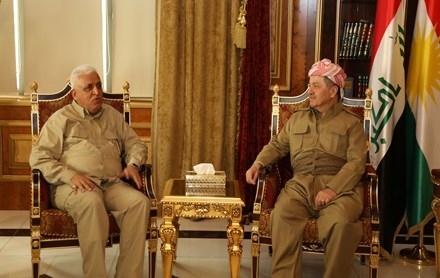 Serok Barzanî pêşwaziya Şêwirmendê Asayîşa Niştimaniya Iraqê kir