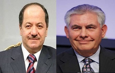 Serok Barzanî û Wezîrê Derveyê Amerîka peywendiyeke telefonî encamdan