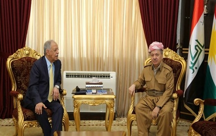 Serok Barzanî pêşwaziya Serokê Dezgeha (Al Meda) kir