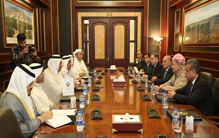 Serok Barzanî pêşwaziya Sernivîskarên Çend Rojnameyeke Kuweytî kir