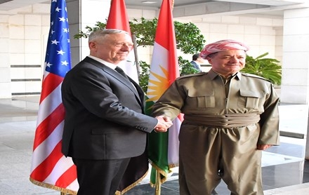 Serok Barzanî pêşwaziya Wezîrê Berevaniya Amerîka kir