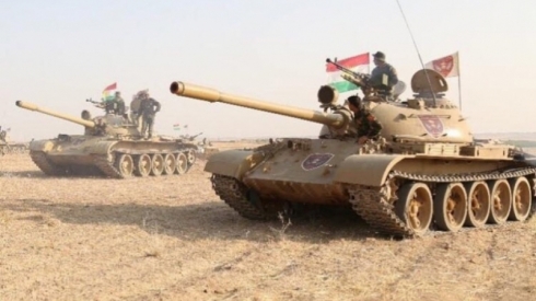 Bi Dehan hezaran pêşmerge û çekên giran giheştine sînorê parêzgeha Kerkûkê