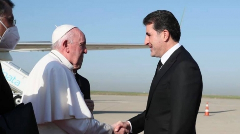 Nêçîrvan Barzanî: Şerefmendim ku pêşwaziya Papa dikim