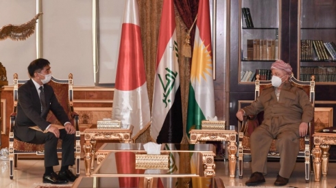 Serok Barzanî ligel balyozê Japonê civiya