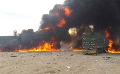 Rûsya li kamyonên tirkan da – 7 kuştî, bi dehan kamyon şewitîn!