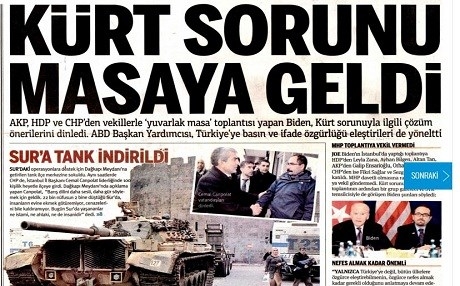 Rojnameyên Tirkiyê – Tank jî derbasî Sûra Amedê bûn!