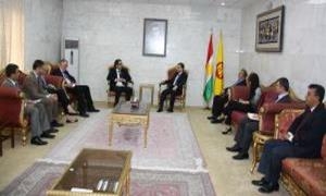 Hêmin Hewramî bi heyeteke Berîtanî re civiya 