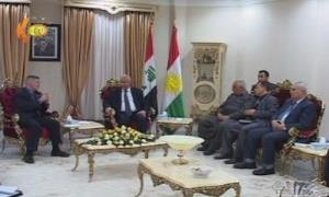 Her du wezîrên navxwe û pêşmerge bi heyeteke Amerîkayî re civiyan 