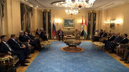 Serok Barzanî ligel Lavrov civiya