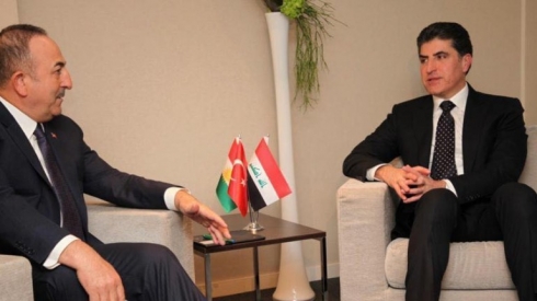 Serokê herêma Kurdistanê û wezîrê derve yê Tirkiyeyê civiyan