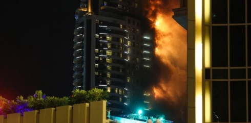 Hûrgilyên agirê mêvanaxaneya Dubey