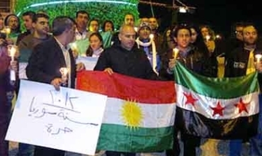 Li Libnanê xwepêşdanek bo piştgiriya şoreşa Sûriyê