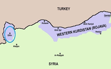 Li Efrînê topbaran berdewam e