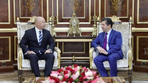 Mesrûr Barzanî li gel balyozê New Zealand civiya