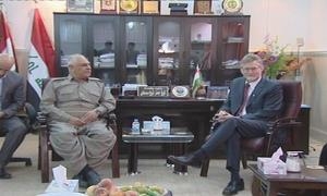 Wezîrê pêşmerge û heyeteke hikûmeta Fenlendayê civiyan