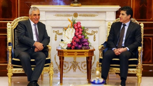 Nêçîrvan Barzanî pêşwazî li şandeyekî ENKSê kir