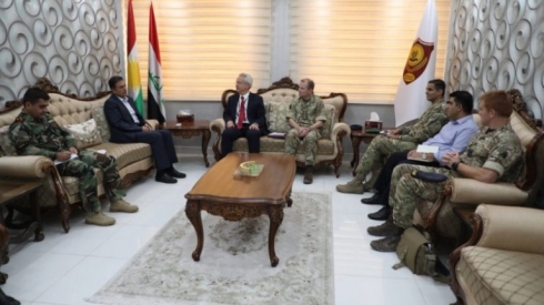 Şandeke konsulusxaneya Brîtanyayê serdana wezareta pêşmerge kir