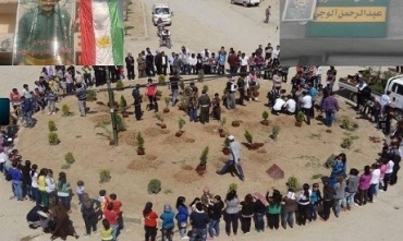 ENKSê daxistina ala Kurdistanê li Hesekê şermezar kir