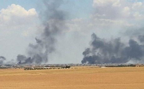 Artêşa Tirkiyê gundên Minbicê topbaran dike