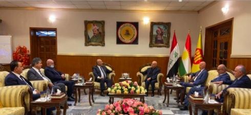 Serokomarê Iraqê li gel polîtburoya PDKê civiya