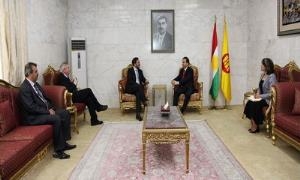 Hêmin Hewramî û heyeteke Dîplomatîkî ya Berîtanyayê civiyan 