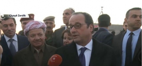 Hollande: Spasiya Serok Barzanî dikim ku ligel min hate eniya şer