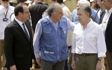 Serokê Fransayê serdana gerîlayan kir