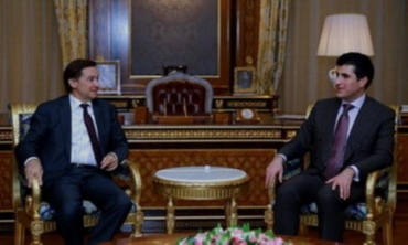 Nêçîrvan Barzanî û heyeteke Fransî civiyan