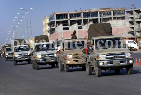 Pêşmerge bi çekên giran berev Kobanê di rêdaye