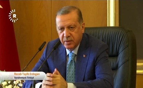 Erdogan: Alên Amerîka û YPGê em dilgiran kirin