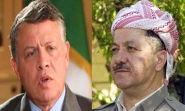 Şahê Urdinê li peywendiyekî telefonî de hevxemiya xwe bi Serokê Herêma Kurdistanê û gelê Kurdistanê ragihand