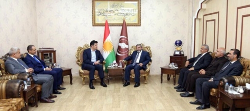 Nêçîrvan Barzanî û Selahedîn Behadîn civiyan