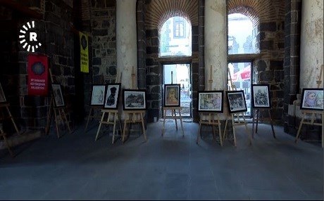 Li Amedê pêşangeheke hunerî ya wêne û nîgarkêşiyê hat vekirin