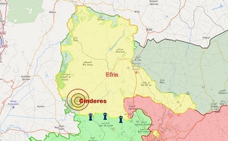 Rewşa dawî ya Efrînê: Şer li Cindirêsê dijwar bûye