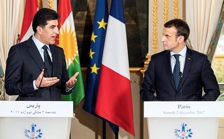 Serokwezîr Barzanî spasiya Macron kir