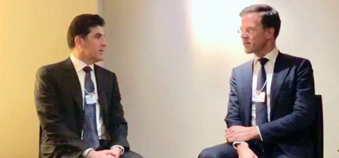 Nêçîrvan Barzanî û Serokwezîrê Holandayê dicivin