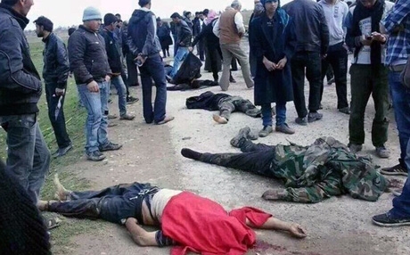 Çekdarên DAÎŞê li Cerablusê komkujiyek kirin