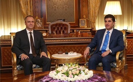 Nêçîrvan Barzanî ligel konsulê nû yê Çekyayê civiya