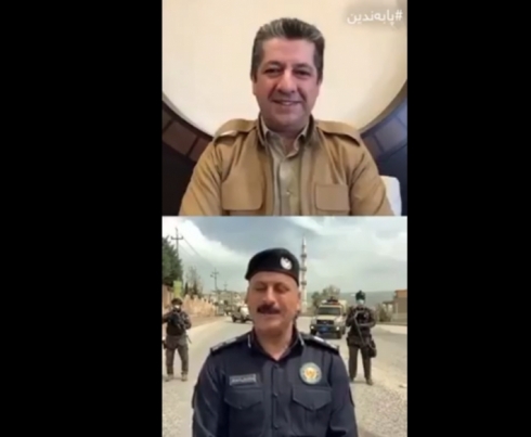 Barzanî, peywendiyeke telefonî ligel rêveberên polîsên Hewlêrê û Silêmanî û Dihokê pêk anî