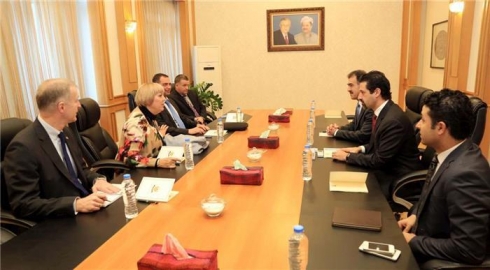 Qubad Talebanî tevî Cîgira Serokê Parlemana Almaniya civiya