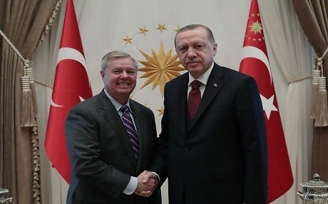 Senatorê Amerîkî Lindsey Graham bi Erdogan re civiya