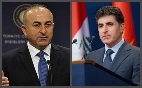Nêrçîrvan Barzanî û Mevlut Çavuşoglu bûyerên Şêladzê gotûbêj kirin