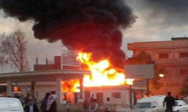 Li Qamişloyê agir bi benzînxaneyekê ket