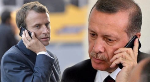 Piştî hişyariyên Fransa li ser Efrînê, Erdogan telefona Macron kir