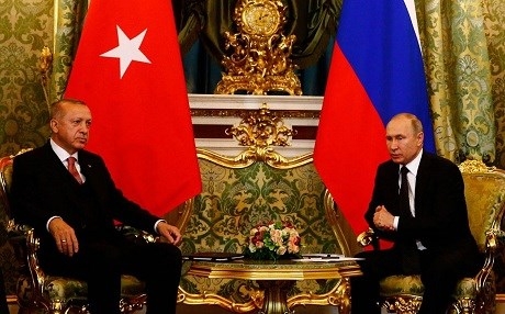 Erdogan û Putin li Moskowê civiyan